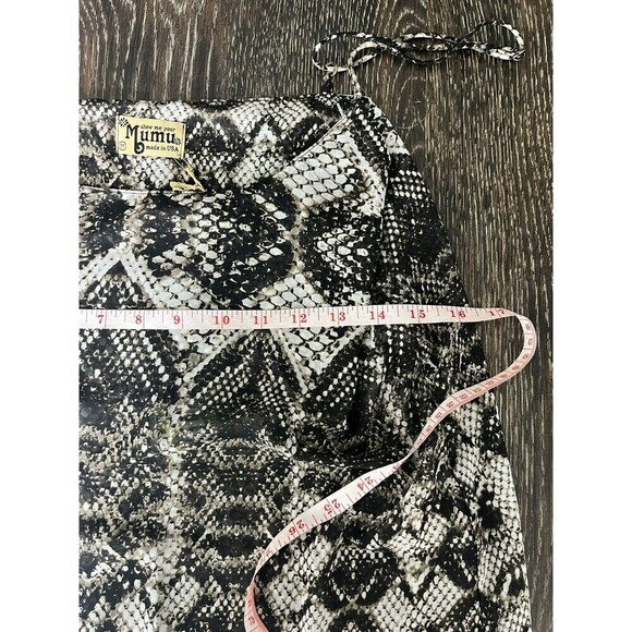 Show Me Your Mumu Gray Black Snake Cami Top Spaghetti Strap Size Medium - Picture 5 of 6